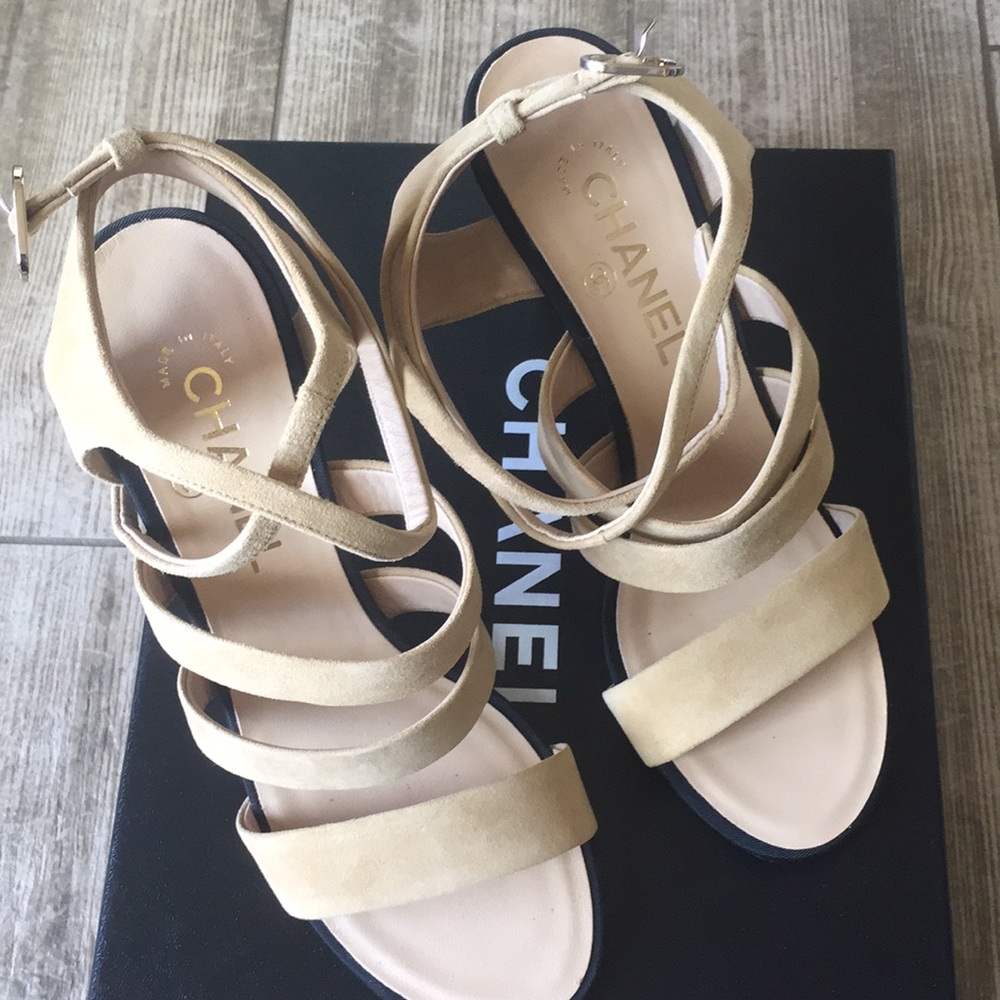 Chanel shoes suede